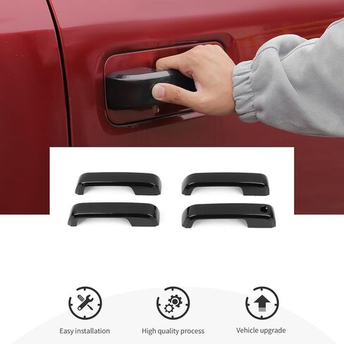 Exterior Door Handle Cover for Ford F150 2015-2020,Auto Outside Door Handle Covers Decor Trim,Exterior Accessories in Saudi Arabia