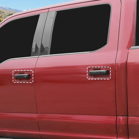 Exterior Door Handle Cover for Ford F150 2015-2020,Auto Outside Door Handle Covers Decor Trim,Exterior Accessories in Saudi Arabia