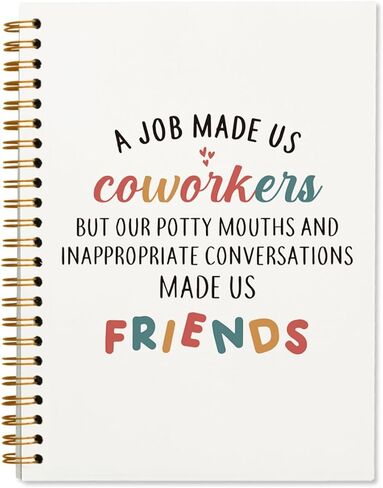 Cute Otter Journal Notebook, Employee Appreciation Gifts for Women, Office Supplies for Desk, Hardcover Lined Notebooks Spiral, Work Besties Gifts for Women, 5.5 x 8.3 inch in Saudi Arabia