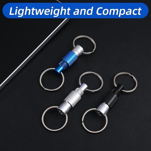 3 PCS Quick Release Keychain Quick Disconnect Keychain, Detachable Key Ring Release Keychains Pull Apart Key Chain Metal Safety for Men, Women, Keys, Car Purse Bag (3 Colors) in Saudi Arabia