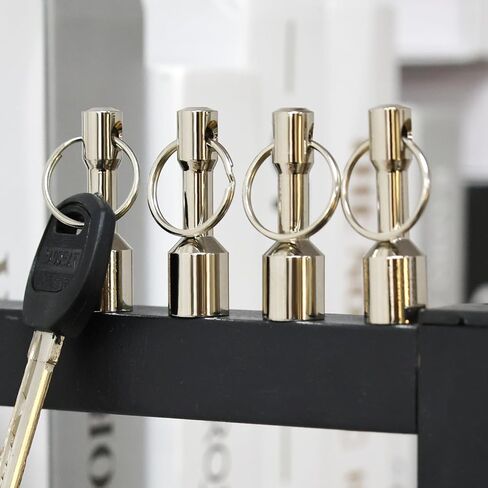 Metal Keychains Strong Magnetic Clasps Anti-loss Car Key Rings Hanging Holder Office Storage Rack Tools in Saudi Arabia