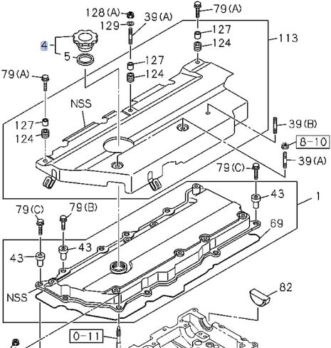 Cap Engine Oil Filler for ISUZU NPR NQR NRR NPR-HD 4HE1 4JJ1 4HK1 98-24 OEM in Kuwait