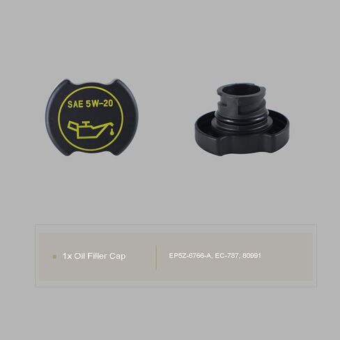 أنبوب حشو زيت المحرك 917-415 وغطاء حشو الزيت 80991 متوافق مع Ford F-150 F-250 F-350 F-450 F-550 Super Duty، Mustang، Expedition 4.6L 5.4L 6.8L&Lincoln Navigator، Mark LT in Kuwait