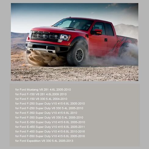 أنبوب حشو زيت المحرك 917-415 وغطاء حشو الزيت 80991 متوافق مع Ford F-150 F-250 F-350 F-450 F-550 Super Duty، Mustang، Expedition 4.6L 5.4L 6.8L&Lincoln Navigator، Mark LT in Kuwait