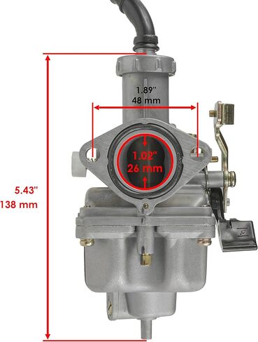 Caltric Carburetor with Choke Throttle Cable Compatible with Honda Trx250Ex Sportrax 250 2X4 2006 2007 2008 in Saudi Arabia