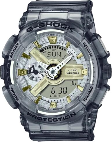 G-Shock GMAS110GS-8A Skeleton Watch, Gold/Silver in Saudi Arabia
