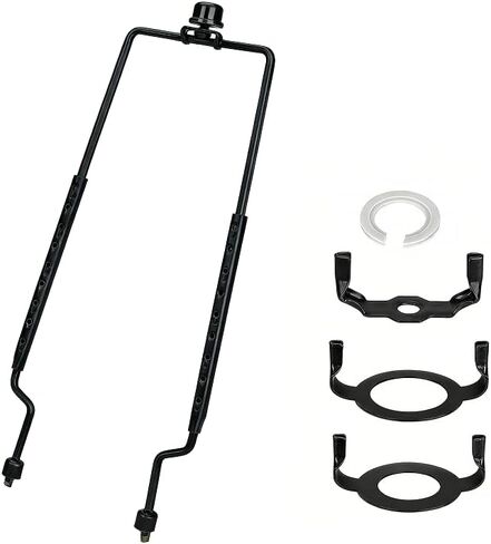 8 9 10 11 12 inch Lamp Shade Harp Holder, Adjustable Lamp Harp Kit, Fit Both Standard Lamp Rod and E14 E26 E27 Light Base UNO Fitter Adapter Converter Finial Set, Lampshade Bracket in Kuwait