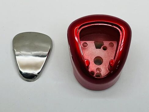 13/15/18 Speed Gearshift Knob - Candy Red with Stainless Steel Knob Cover in Kuwait