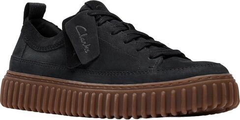 Clarks - Mens Torhill Lace Shoes, Color Black Nubuck, Size: 9.5 M US in Saudi Arabia