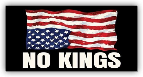Magnetic America is in Distress Sticker No Kings Upside Down American US Flag Magnet Black, Indoor and Outdoor Use, for Bumper, Refrigerator, Cruise Door, Car, Truck 7.5x3.75in in Saudi Arabia