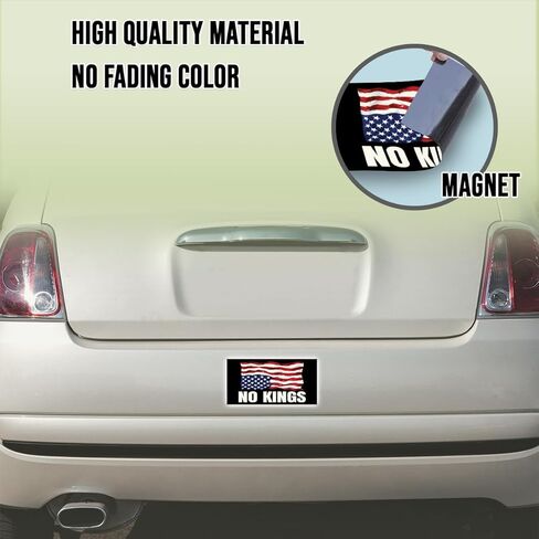 Magnetic America is in Distress Sticker No Kings Upside Down American US Flag Magnet Black, Indoor and Outdoor Use, for Bumper, Refrigerator, Cruise Door, Car, Truck 7.5x3.75in in Saudi Arabia