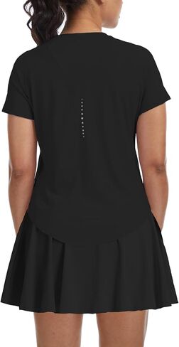 Short Sleeve Workout Tops for Women Active Gym Yoga Tops Lightweight Athletic T Shirts in Saudi Arabia