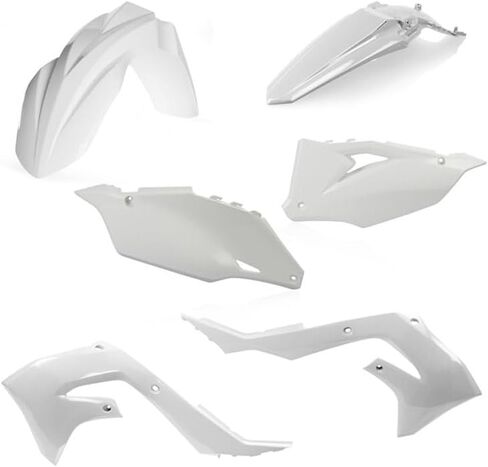 Acerbis Replica Plastic Kit White Compatible with Kawasaki KX250/KX250X 2021-2024/KX450 2019-2023/KX450X 2021-2023/KX450SR 2022-2023 - 2736280002 in Saudi Arabia