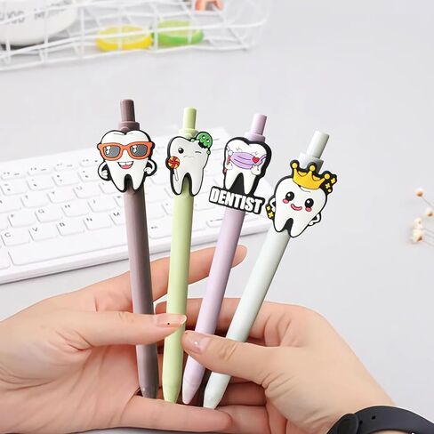 8 قطع أقلام الأسنان، ملحقات مساعد الأسنان اللطيفة، مجموعة أقلام الأسنان السوداء الجمالية لأطباء الأسنان، أخصائي صحة الأسنان، أساسيات الطلاب، مساعدي الأسنان، هدايا تقدير الأسبوع، Bluk in Kuwait