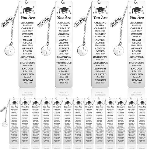 Ctosree 24 Pcs Graduation Gifts Bulk Bookmarks 2026 Senior Gifts for Her Him Inspirational Congrats Grad High Middle College Senior for Grad Party Favors(Enjoy) in Saudi Arabia