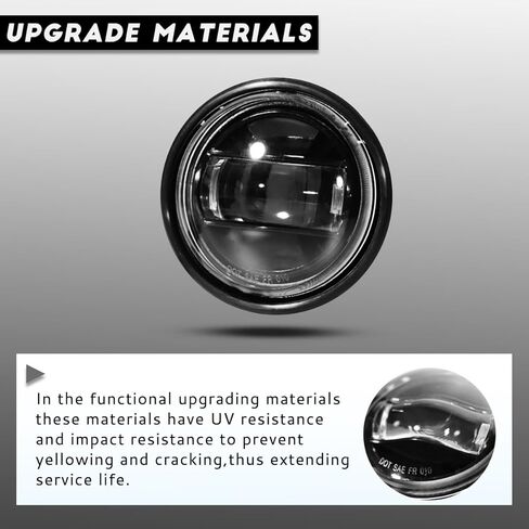 LED Fog Lights with Bulbs, Black Pair - Compatible with 2000-2015 Freightliner Columbia & 2004-2015 Century - Front Fog Lamp Assembly Replacement for Passenger and Driver Side in Saudi Arabia