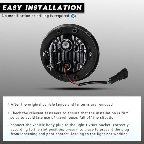 LED Fog Lights with Bulbs, Black Pair - Compatible with 2000-2015 Freightliner Columbia & 2004-2015 Century - Front Fog Lamp Assembly Replacement for Passenger and Driver Side in Saudi Arabia