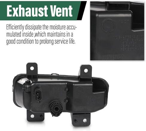 مجموعة مصابيح الضباب LED للمصد الأمامي LQI ودعامة وغطاء مصابيح الضباب متوافقة مع دودج رام 1500 2019-2021 68273291AB، 68273292AB، 68312234AB، 82215273AB، CH2592158، CH2593158 in Kuwait