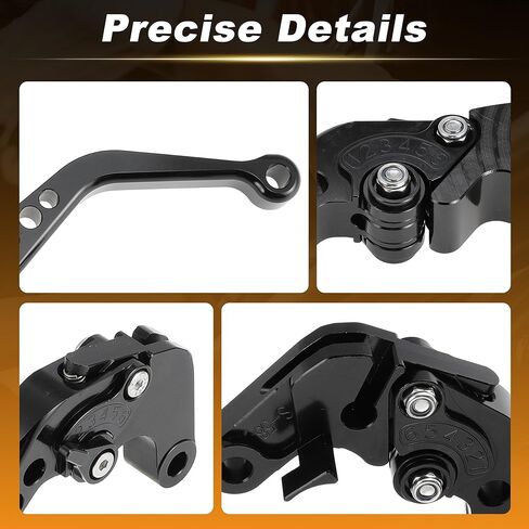 1Pair Short Motorcycle Brake Clutch Levers for Yamaha MT-09SP Gen 4 2024 2025 Handle Brake Levers Set for Yamaha YZF-R9 2025 Black in Saudi Arabia