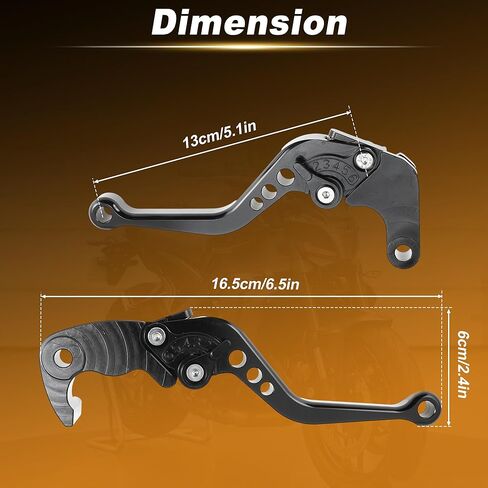 1Pair Short Motorcycle Brake Clutch Levers for Yamaha MT-09SP Gen 4 2024 2025 Handle Brake Levers Set for Yamaha YZF-R9 2025 Black in Saudi Arabia
