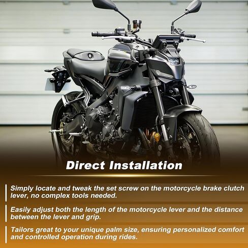 1Pair Short Motorcycle Brake Clutch Levers for Yamaha MT-09SP Gen 4 2024 2025 Handle Brake Levers Set for Yamaha YZF-R9 2025 Black in Saudi Arabia