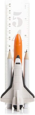 Suck UK | Moon Walk Erasers | Kids Pencils and Erasers | Pencil Case | Pencils for Kids | Erasers for Kids | Space Stationary Set | Pencil Top Erasers | Pencil Topper in Saudi Arabia