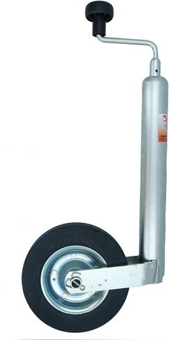 عجلة جوكي 48 ملم شديدة التحمل للمقطورات والقوافل 200 ملم مع عجلة صلبة in Kuwait