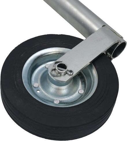 عجلة جوكي 48 ملم شديدة التحمل للمقطورات والقوافل 200 ملم مع عجلة صلبة in Kuwait