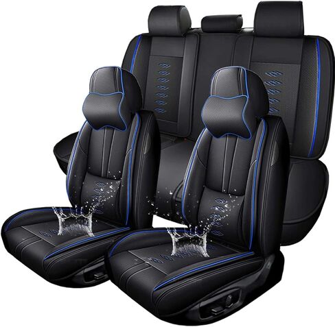 Full Set Seat Cover for Mercedes-Benz GLE 350/GLE 400/GLE 450/GLE 450 Plug-in Hybrid/GLE 450e/GLE 580,Waterproof Full Wrapping Edge Car Seat Covers(Beige,5PCS) in Saudi Arabia
