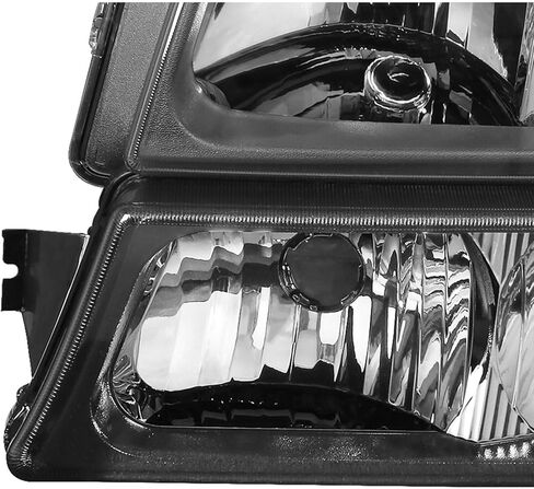 مصابيح المصد الأمامي الأسود ABS البلاستيك الإسكان لسيلفرادو 1500/2500/2500HD/3500 2003-2006 in Kuwait