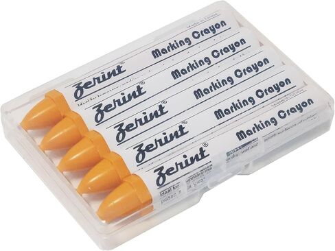 Industrial Wax Marking Crayons - White (5-Pack) for Tires, Metal, Wood, Glass & Plastic - 100mm Long-Lasting Crayons, High Visibility & Scratch Resistant(HT-921W) in Saudi Arabia