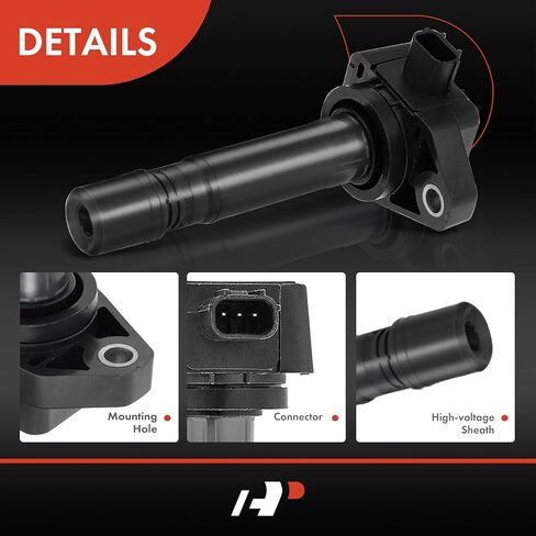 A-Premium Engine Ignition Coil Pack Compatible with Honda Civic 2006-2011 I4 1.8L, Replace# 30520RNAA01 in Saudi Arabia