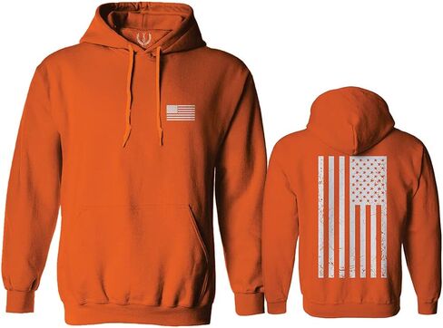 0092. White Vintage American Flag United States America USA us Military Patriotic Sweatshirt Pullover Hoodie in Saudi Arabia