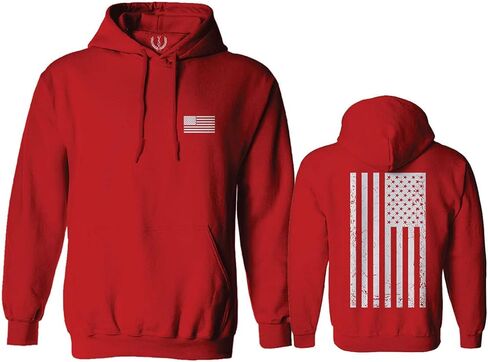 0092. White Vintage American Flag United States America USA us Military Patriotic Sweatshirt Pullover Hoodie in Saudi Arabia