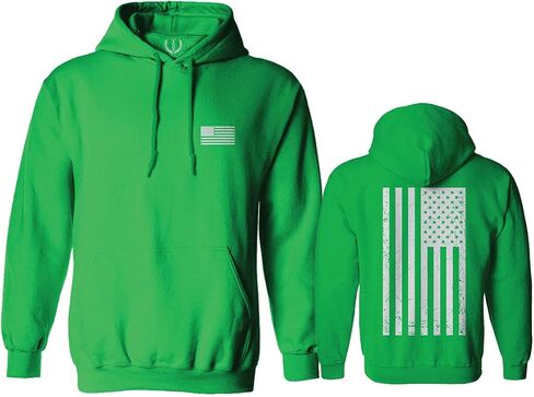 0092. White Vintage American Flag United States America USA us Military Patriotic Sweatshirt Pullover Hoodie in Saudi Arabia