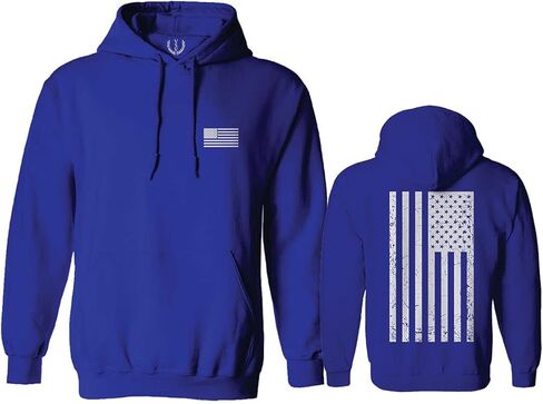 0092. White Vintage American Flag United States America USA us Military Patriotic Sweatshirt Pullover Hoodie in Saudi Arabia