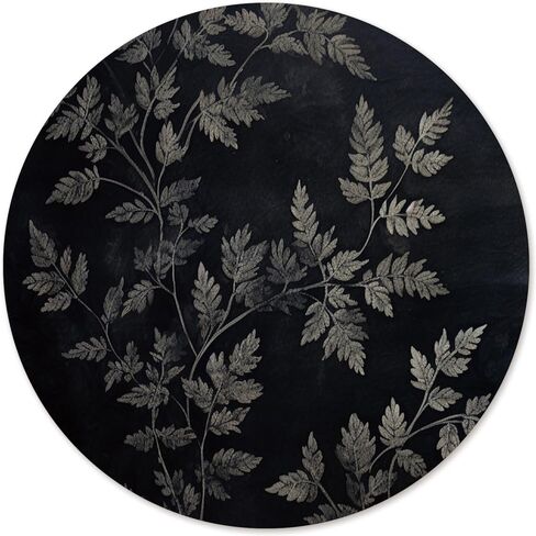 Vintage Dragonfly Round Mouse Pad, Dark Cottagecore Non-Slip Base Mousepad Gift, Vintage Moody Gifts Desktop Protection Mouse Mat for Computer Desk Home Office, 8.7x8.7 Inches in Kuwait