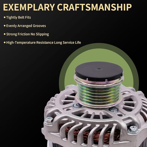 Alternator 12V 110Amp Compatible with Nissan Teana L33 2.5L 2014-, Altima L33 2.5L 2012-Present, Maxima 2016-, Murano 2016- – High Output Automotive Replacement 23100-3TA1B Charging Generator Assembly in Kuwait