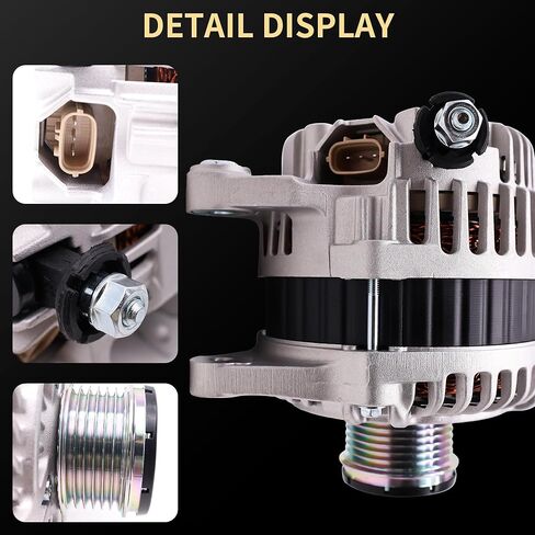 Alternator 12V 110Amp Compatible with Nissan Teana L33 2.5L 2014-, Altima L33 2.5L 2012-Present, Maxima 2016-, Murano 2016- – High Output Automotive Replacement 23100-3TA1B Charging Generator Assembly in Kuwait