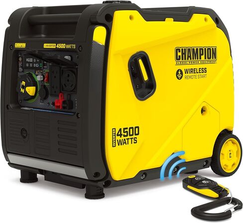 Champion Power Equipment 4500-Watt Wireless Remote Start Inverter Generator with Quiet Technology and CO Shield in Kuwait