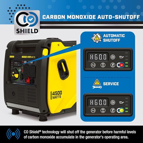 Champion Power Equipment 4500-Watt Wireless Remote Start Inverter Generator with Quiet Technology and CO Shield in Kuwait