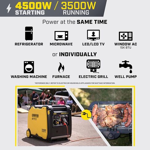Champion Power Equipment 4500-Watt Wireless Remote Start Inverter Generator with Quiet Technology and CO Shield in Kuwait