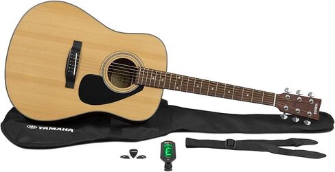 Yamaha GigMaker Standard Acoustic Guitar w/ Gig Bag, Tuner, Strap and Picks - Natural in Kuwait