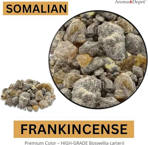 8 oz. Somalian Frankincense Resin Boswellia Carteri Gum Olibanum Grade 4 – Natural Incense Resin for Burning, Spiritual Use, Home Fragrance, Crafting, and Aromatherapy – Premium Quality in Saudi Arabia