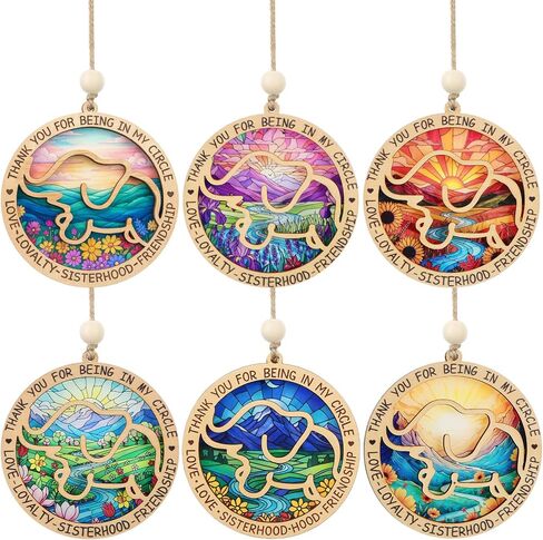 Geelin 6 Pcs Sea Turtle Gifts for Women, Sea Turtle Acrylic Ornament with Story Card, Beach Christmas Ornaments for Women Friend Birthday Sisterhood, Special Bond Decor in Saudi Arabia