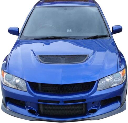 FREEMOTOR802 Compatible with 2006-2007 Mitsubishi Lancer Evolution 9 Front Bumper Lip, Ralli Style Black PU Spoiler Guard Splitter Valance Chin in Saudi Arabia
