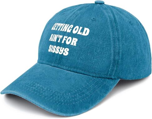 Made in USA Getting Old is NOT for Sissies Hat for Men Cotton Washed Baseball Caps Adjustable Hat in Saudi Arabia