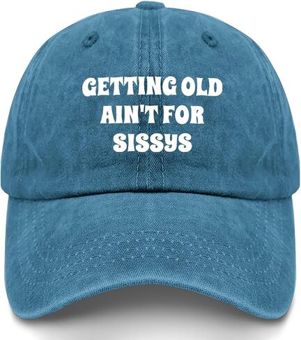 Made in USA Getting Old is NOT for Sissies Hat for Men Cotton Washed Baseball Caps Adjustable Hat in Saudi Arabia
