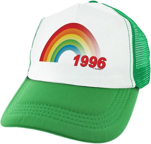 ThisWear Middle Aged Birthday Milestone Learning Rainbow Novelty Snapback Trucker Hat in Saudi Arabia