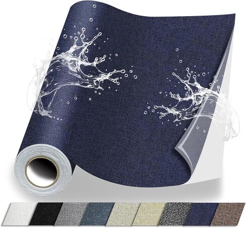 Fabric Repair Patches, 17X79 Inch Canvas Self-Adhesive Fabric Patches Tape Durable, DIY Large Fabric Patches for Sofa, Couches, Furniture, Chair, Clothing （17X79 Inch, Black） in Saudi Arabia